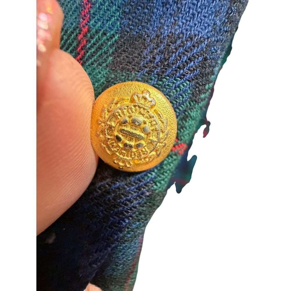 Vtg Pendleton Plus 16W Black Watch
Tartan Blazer 100% Wool Gold Button Academia - Picture 7 of 16